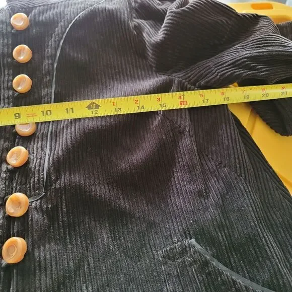 RARE anthropologie elevenses peacock corduroy - Picture 12 of 16